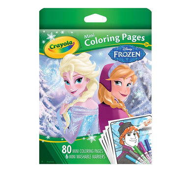 mini coloring pages frozen crayola