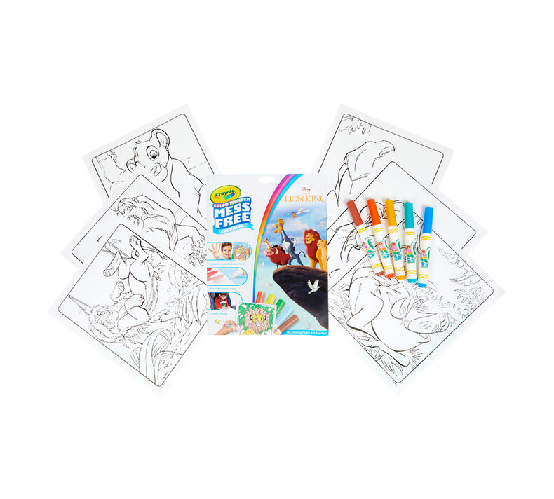 Color Wonder Mess Free Lion King Coloring Pages & Markers