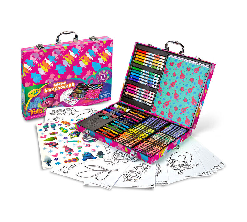 Trolls Glitter Scrapbooking Kit