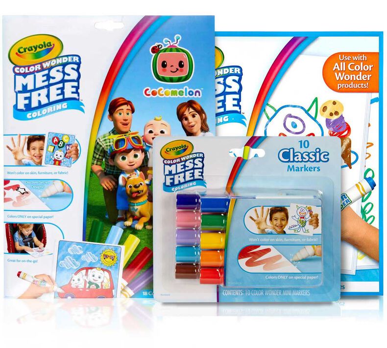 3-in-1 Color Wonder Mess Free Cocomelon Coloring Gift Set