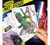 Art with Edge Star Wars Coloring Book coloring page partially colored in.