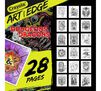 Dungeons & Dragons Art With Edge, Adult Coloring Book back view