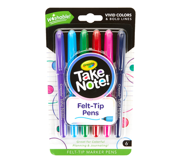 NEW Crayola Take Note! 8ct Permanent Marker
