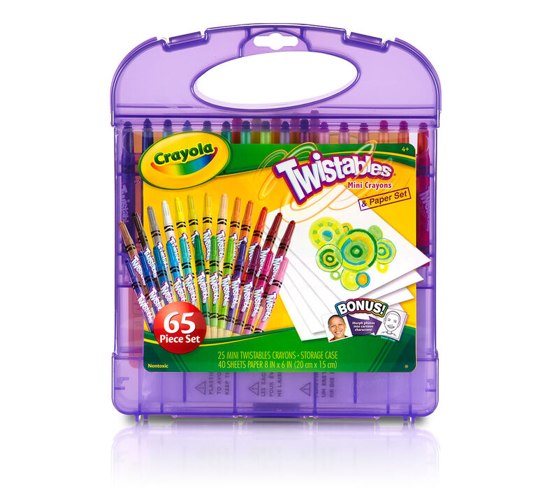 Download Crayola Mini Twistables Crayon Set, 65 Pieces, Art Set ...