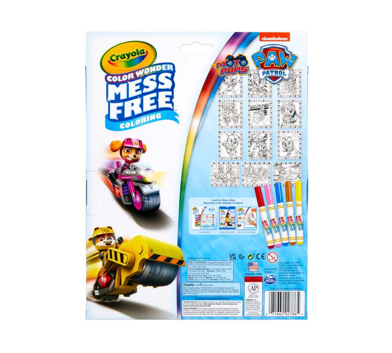 Color Wonder Mess Free Metallic Paw Patrol Coloring Pages & Markers