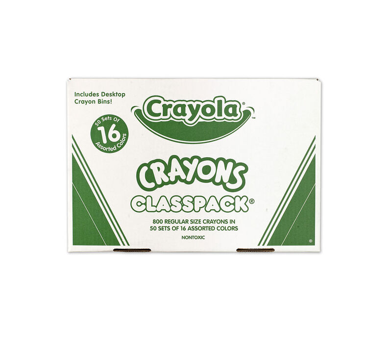 Crayon Classpack, 800 Count, 16 Colors