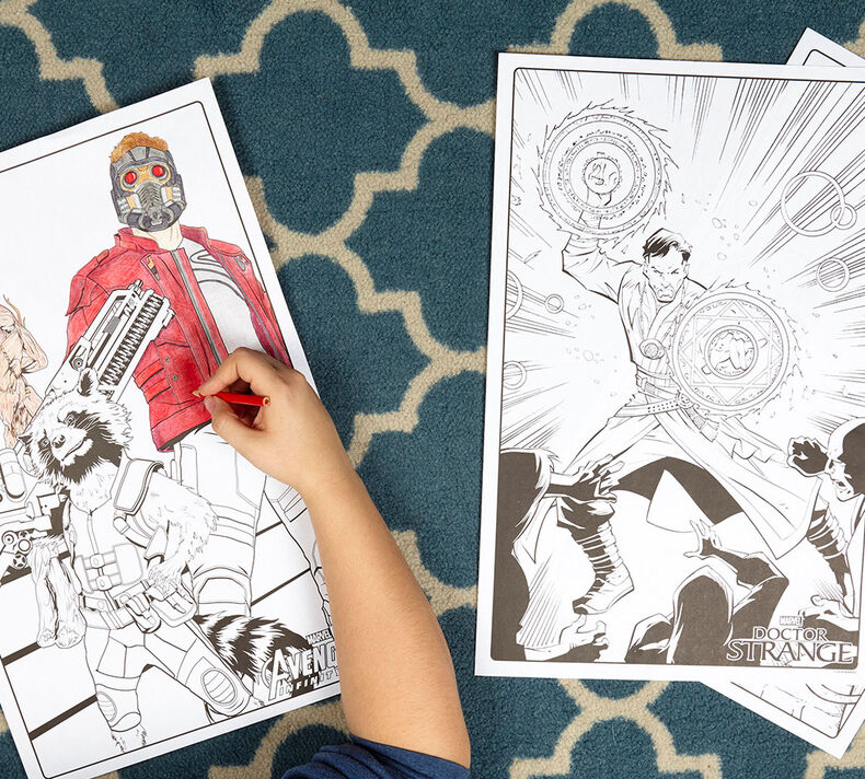 Giant Coloring Page - Avengers