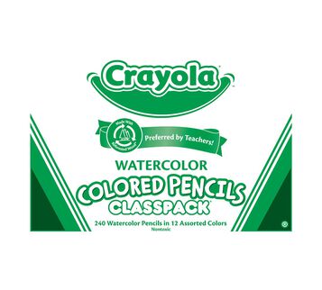 Watercolor Pencils Classpack, 240 count, 12 colors front view