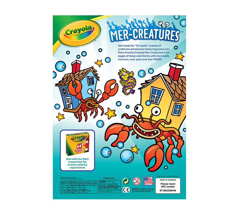 Download Mer-Creatures Mermaid Coloring Book for Kids | Crayola.com | Crayola