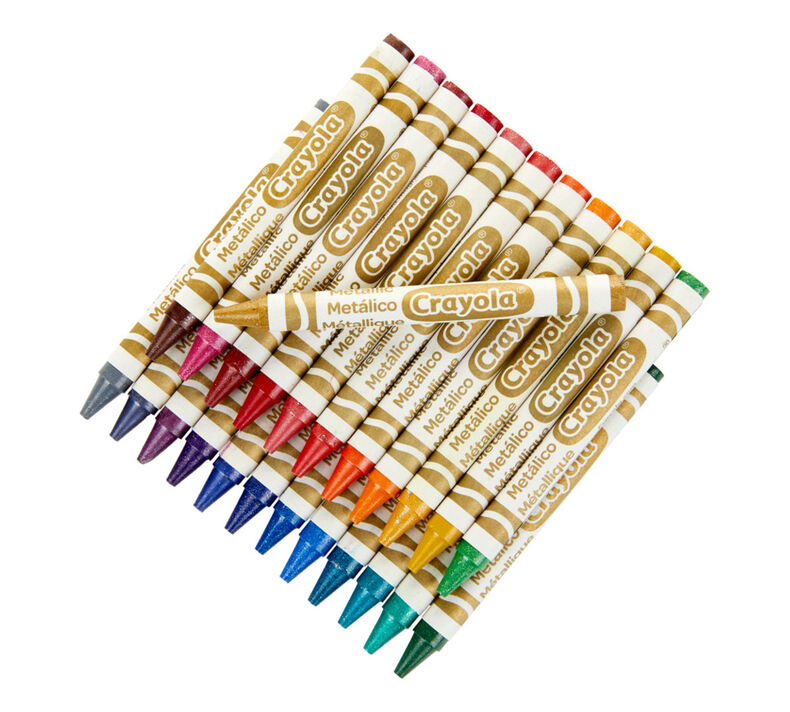 Metallic Crayons, 24 Count