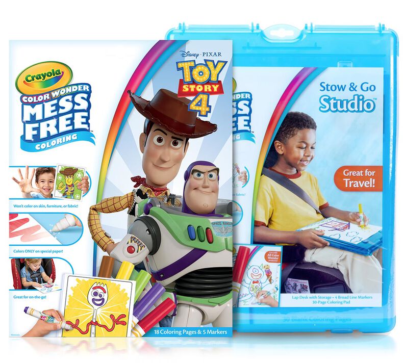 Color Wonder Mess Free Toy Story 4 Stow & Go Coloring Set