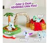 Scribble Scrubbies Dino Island Playset. Color and clean adorable pets! Rod. Trish. Vinny. Rory.