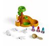 Scribble Scrubbies Dinosaur Waterfall Play Set contents