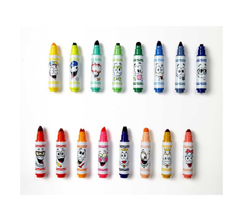 Pip Squeaks Washable Markers with Wacky Tips, 16 Count