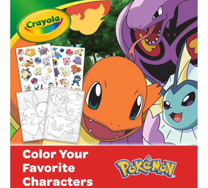 Crayola Pokmon Coloring Art Set, Pikachu, Child, 50 Pieces, Toys, Gifts