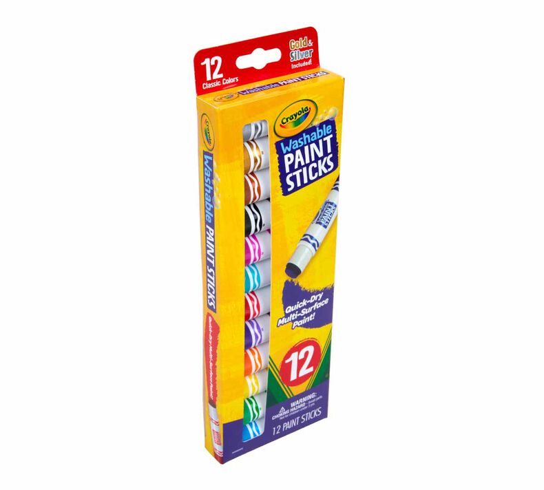 Crayola > Assorted Colors - Crayola Project Quick Dry Paint Sticks 6/Pkg: A  Cherry On Top