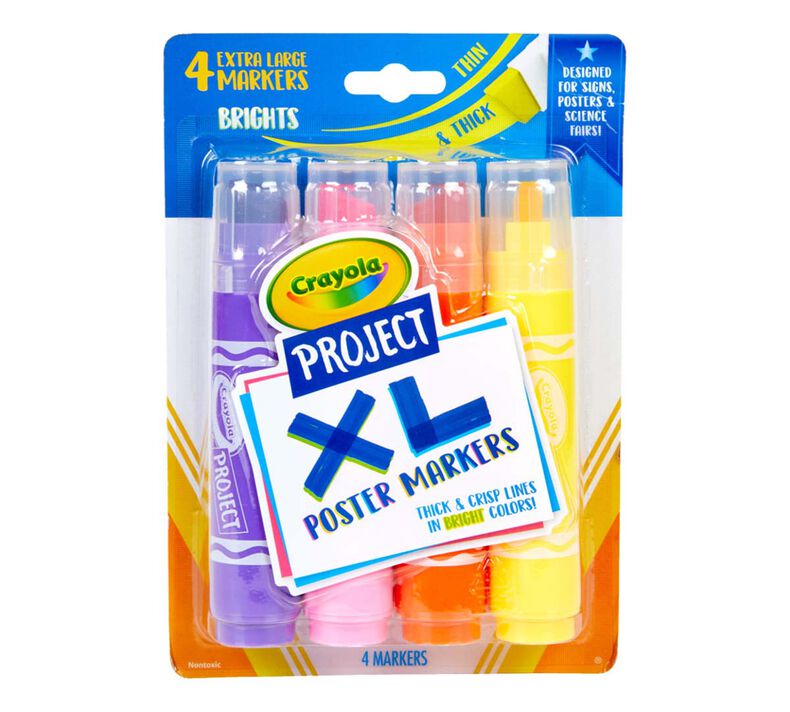 XL 4 Count Bright Colors | | Crayola