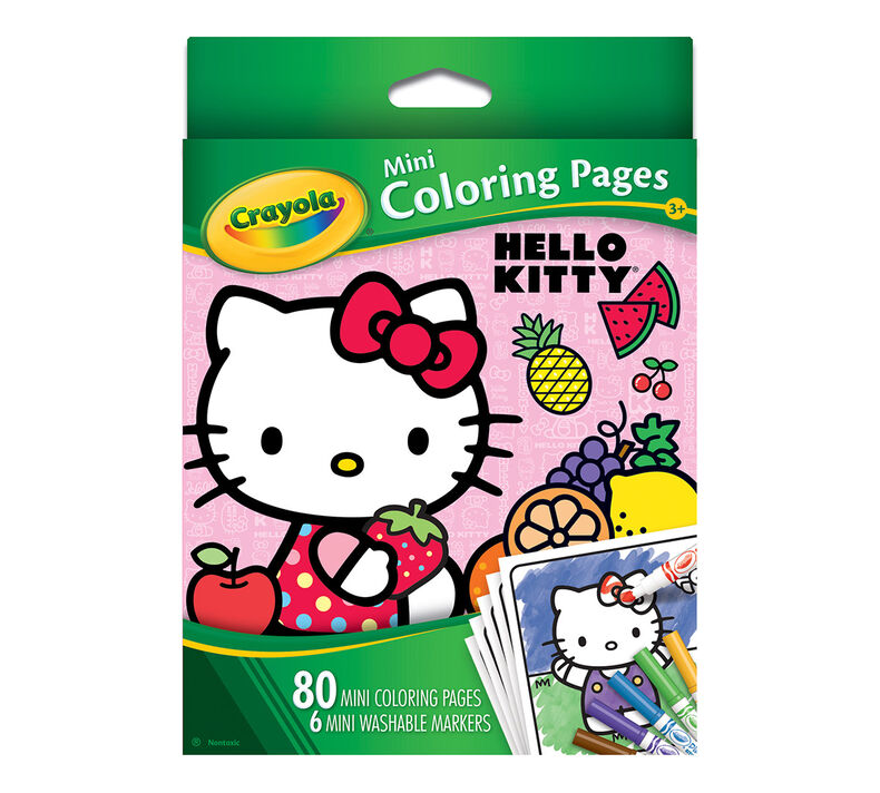 Mini Coloring Pages Hello Kitty Crayola