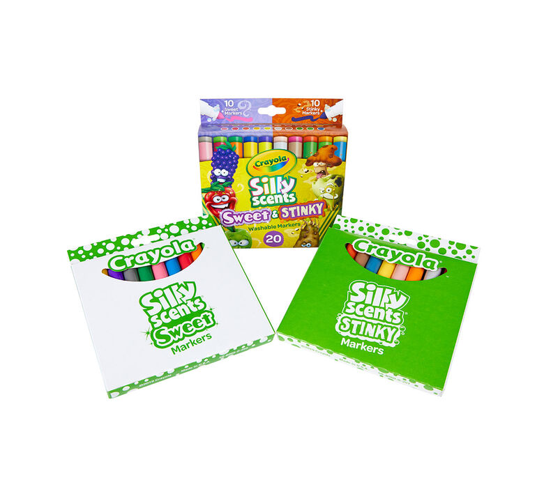 Crayola Silly Scents Sweet Dual-Ended Markers - Assorted - 10 /