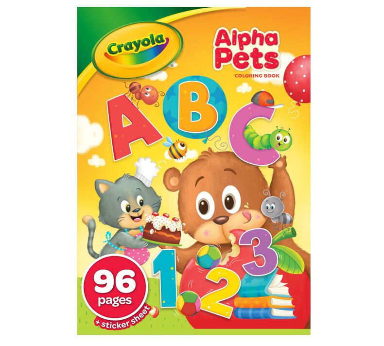Alpha Pets Coloring Book, 96 Pages