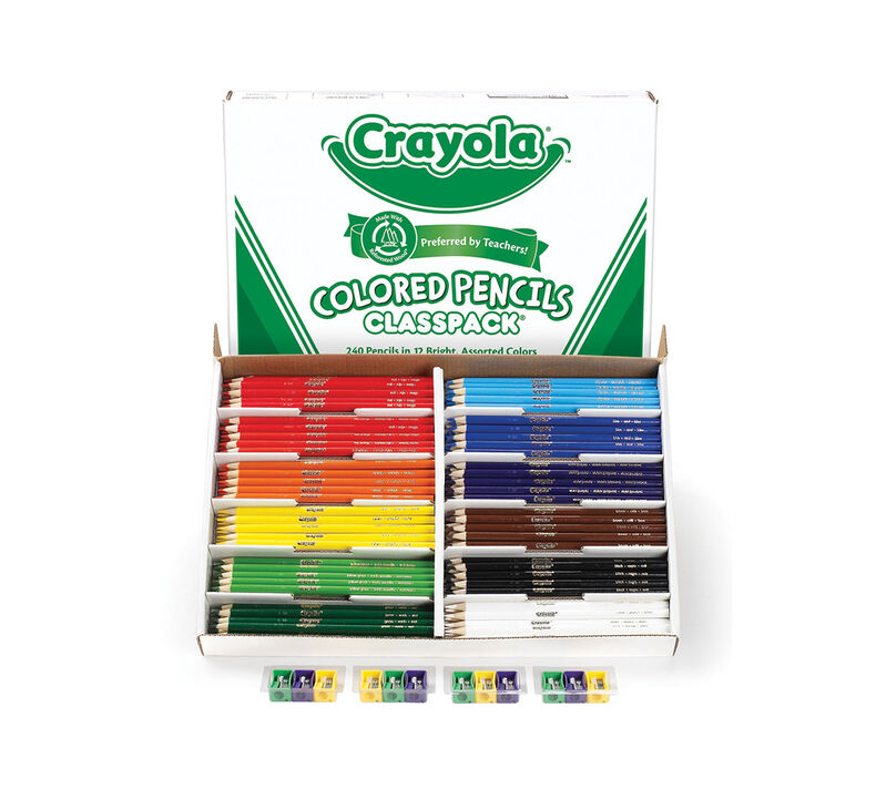 Colored Pencils Classpack, 240 Count, 12 Colors