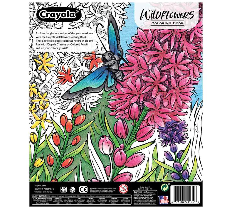 Wildflowers Coloring Book