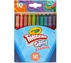 Swirl Mini Twistable Crayons, 10 count, front view.