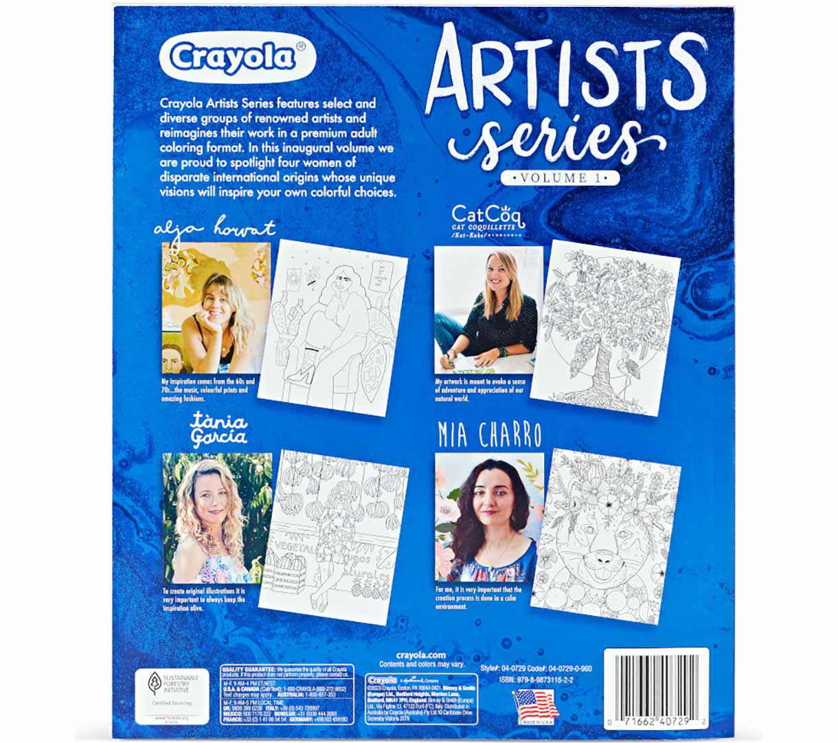 Crayola Artist Series Vol 1 - Adult Coloring Book | Crayola