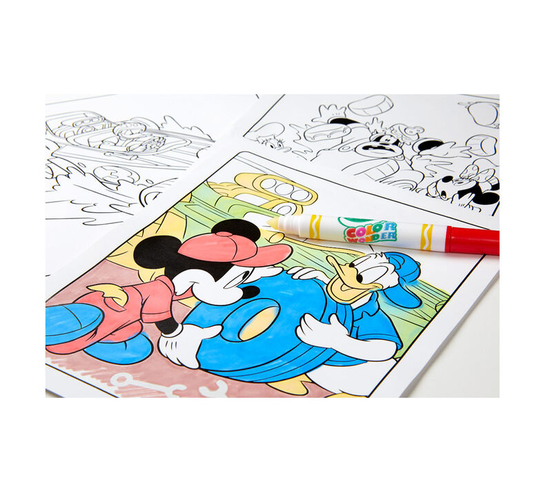 Color Wonder Mess Free Mickey Roadster Racers Coloring Pages & Markers