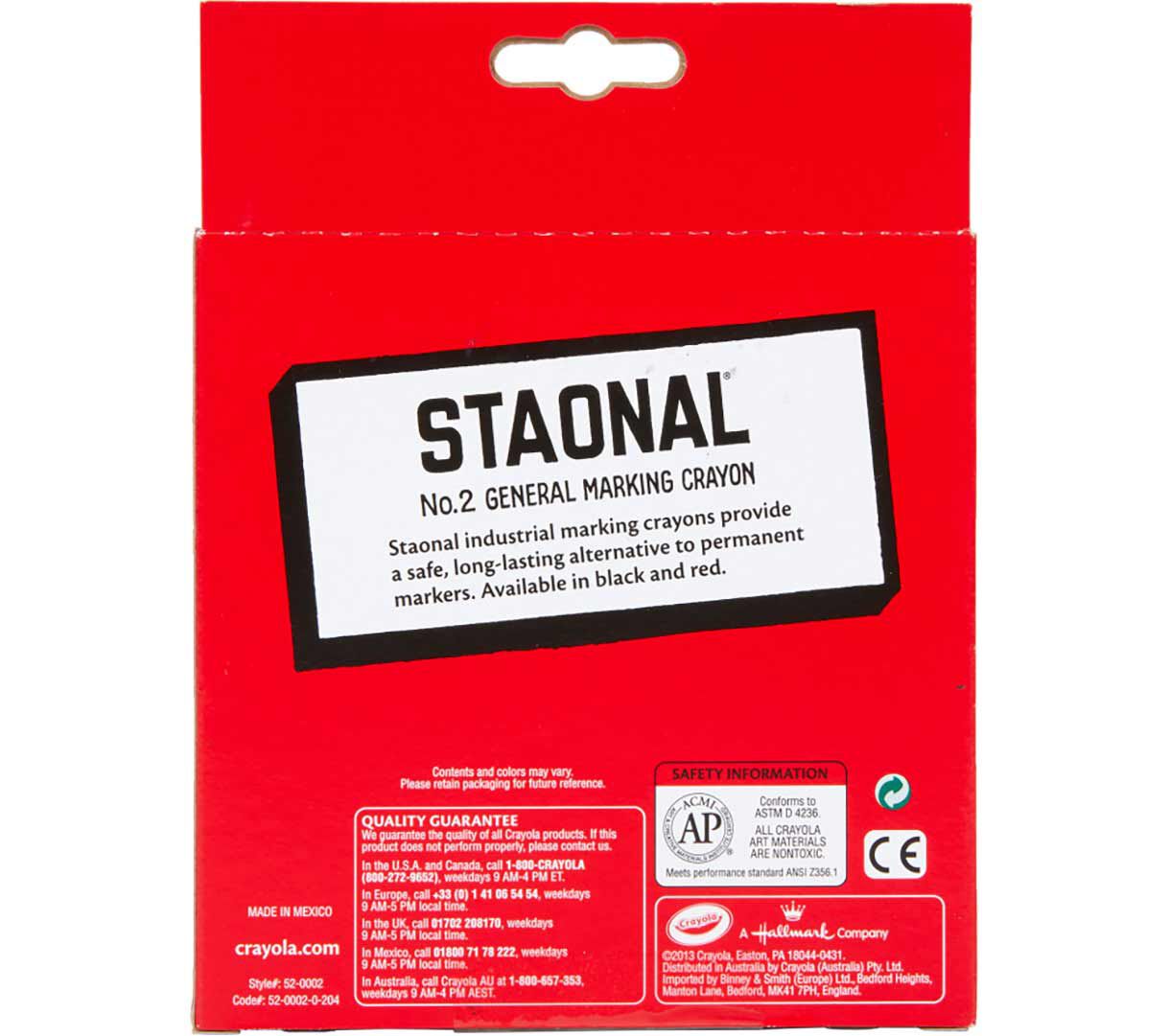 Crayola Black Staonal Crayons, 8 count | Crayola