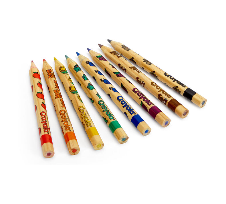 Crayola Write Start Colored Pencils, 8 per Box, 6 Boxes (BIN684108-6)