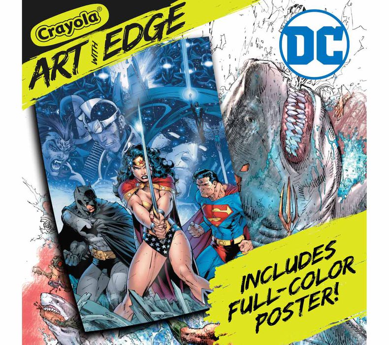 Art With Edge Justice League Coloring Pages, 28 Sheets