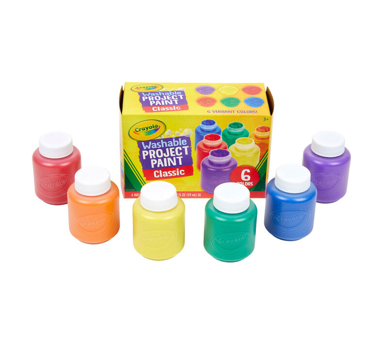 Washable Paints, 6 Count Paint Set, Crayola.com