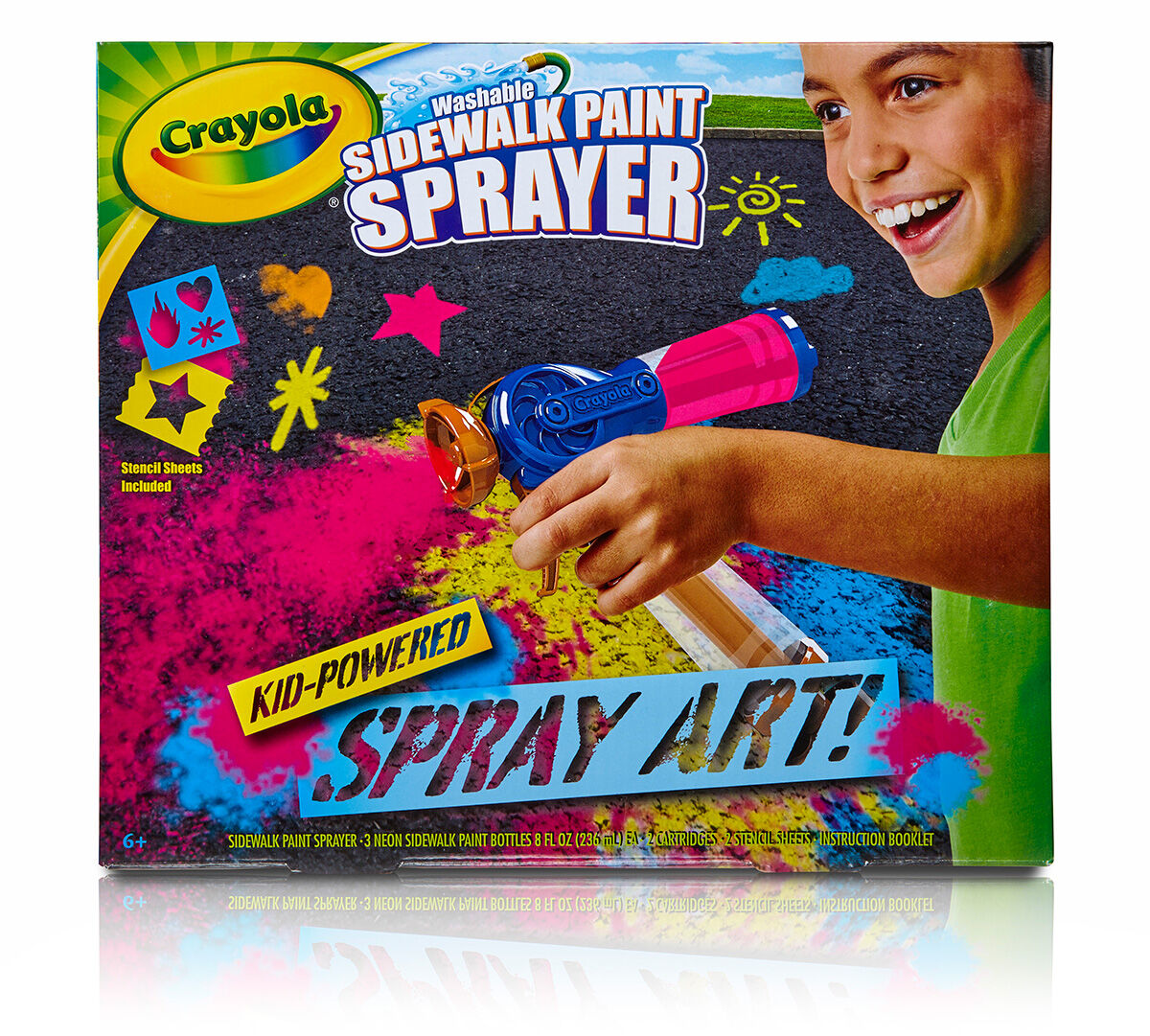 Crayola Washable Sidewalk Paint Sprayer, Outdoor, All Seasons