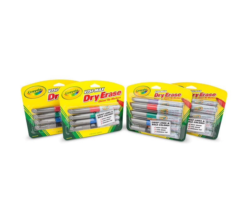 Crayola Visimax Dry Erase Markers, 24 Count Assortment