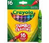 Bulk Jumbo Crayon Set, 6 boxes of 16 Count Jumbo Crayons. Individual box with one green jumbo crayon standing on end.