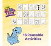 Dinosaur Color and Erase Reusable Activity Pad with Markers. 16 reusable activities