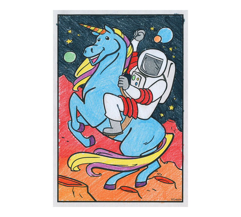 Download Crayola Cosmic Cats Coloring Book Sticker Sheet Gift For Kids 96 Pgs Crayola