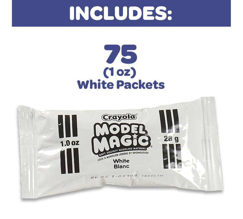 Crayola Model Magic, 4 Ounce Pouch, White