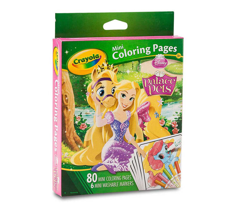Mini Coloring Pages Disney Princess Palace Pets Crayola