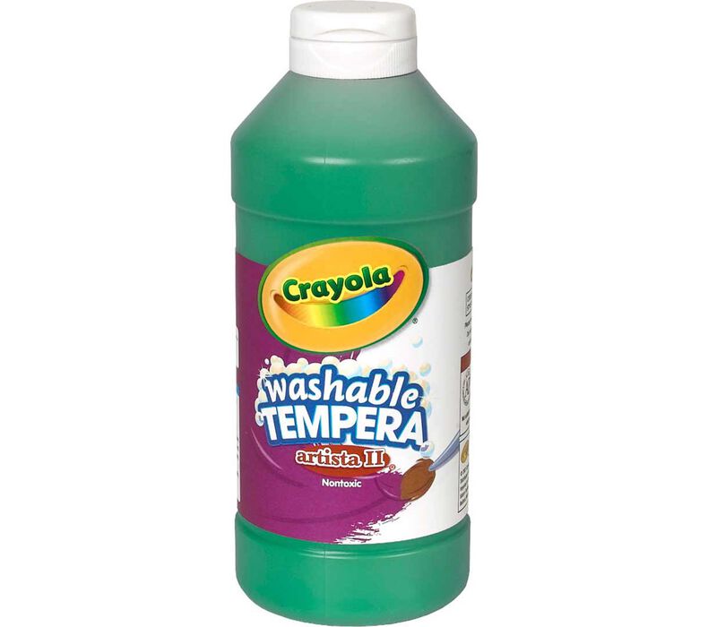 Artista II Washable Tempera Paint, Green, 16 oz Bottle Artista II Washable Tempera Paint, Green, 16 oz Bottle