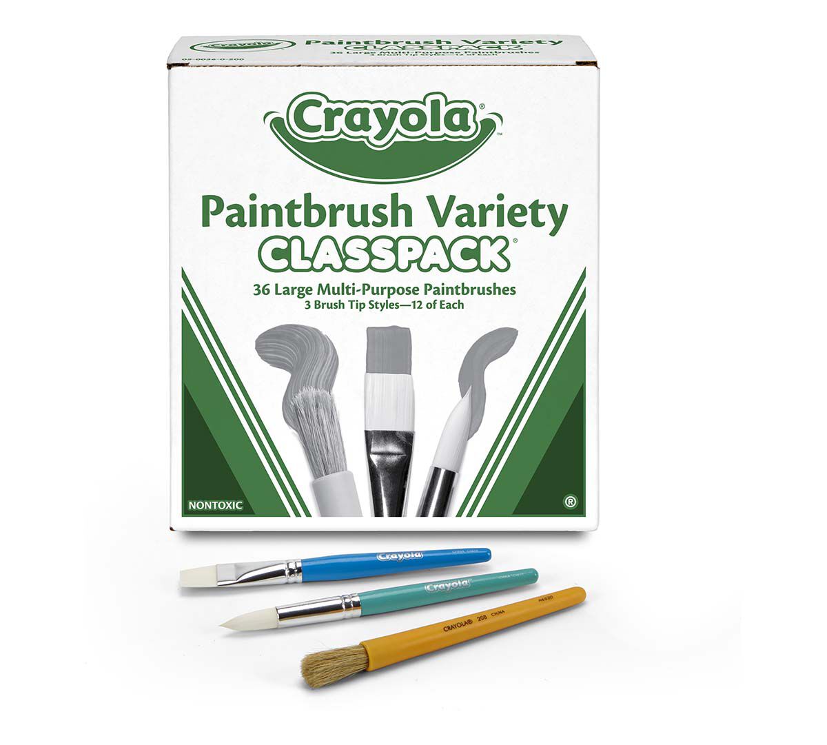 Crayola 36 count Large Paintbrush Variety Classpack