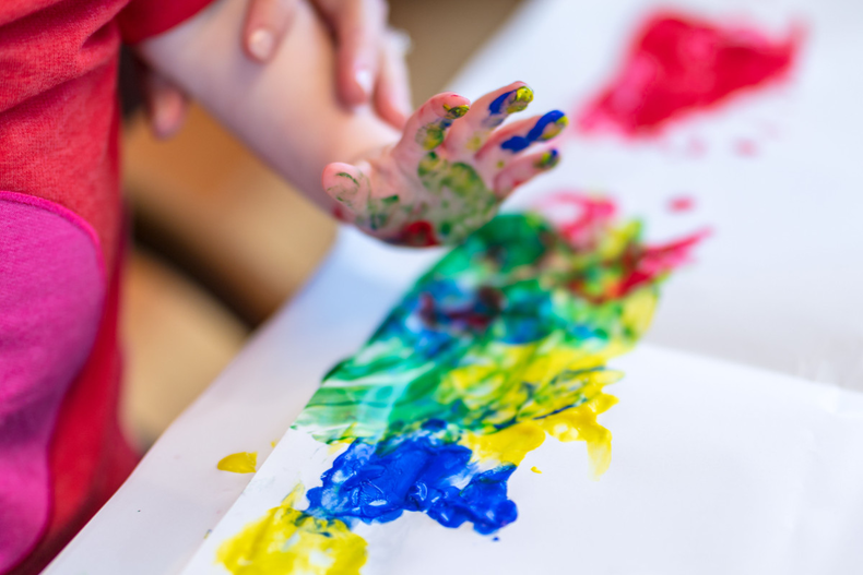 Washable Fingerpaint, Primary Colors, 3 Count