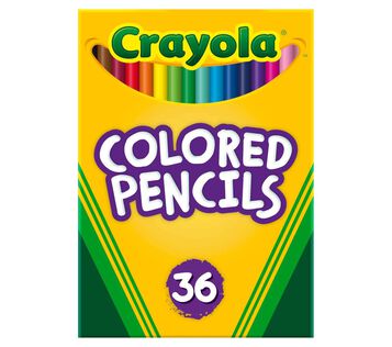 Colored Pencils 36 count packaging.