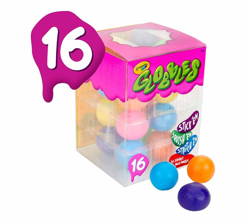 Crayola Globbles Fidget Toy (16ct), Sticky Fidget Balls, Squish  Gift for Kids, Sensory Toys for Stress Relief, Gifts, Ages 4+