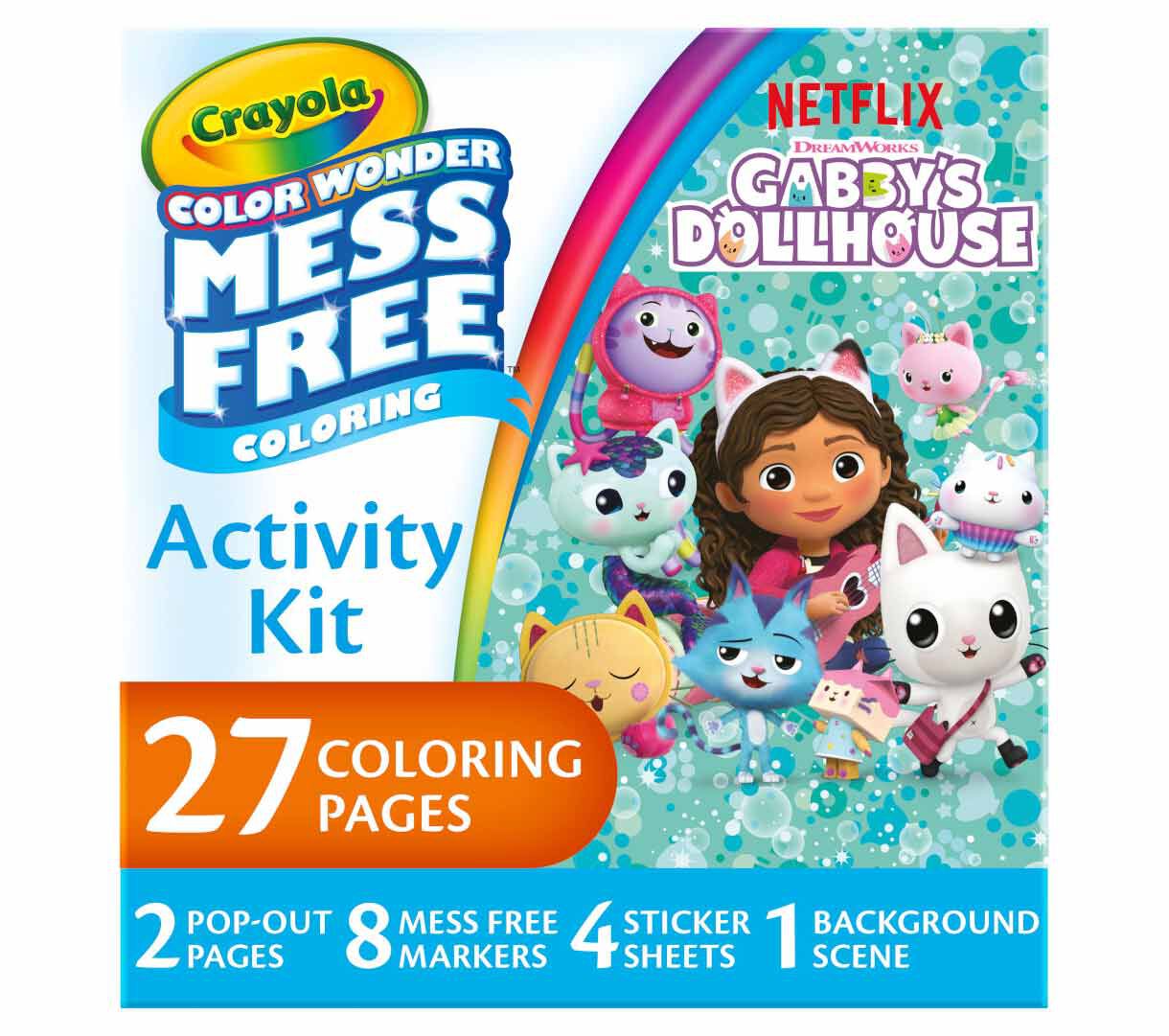 Gabby's Dollhouse Color Wonder Mess Free Coloring Set | Crayola