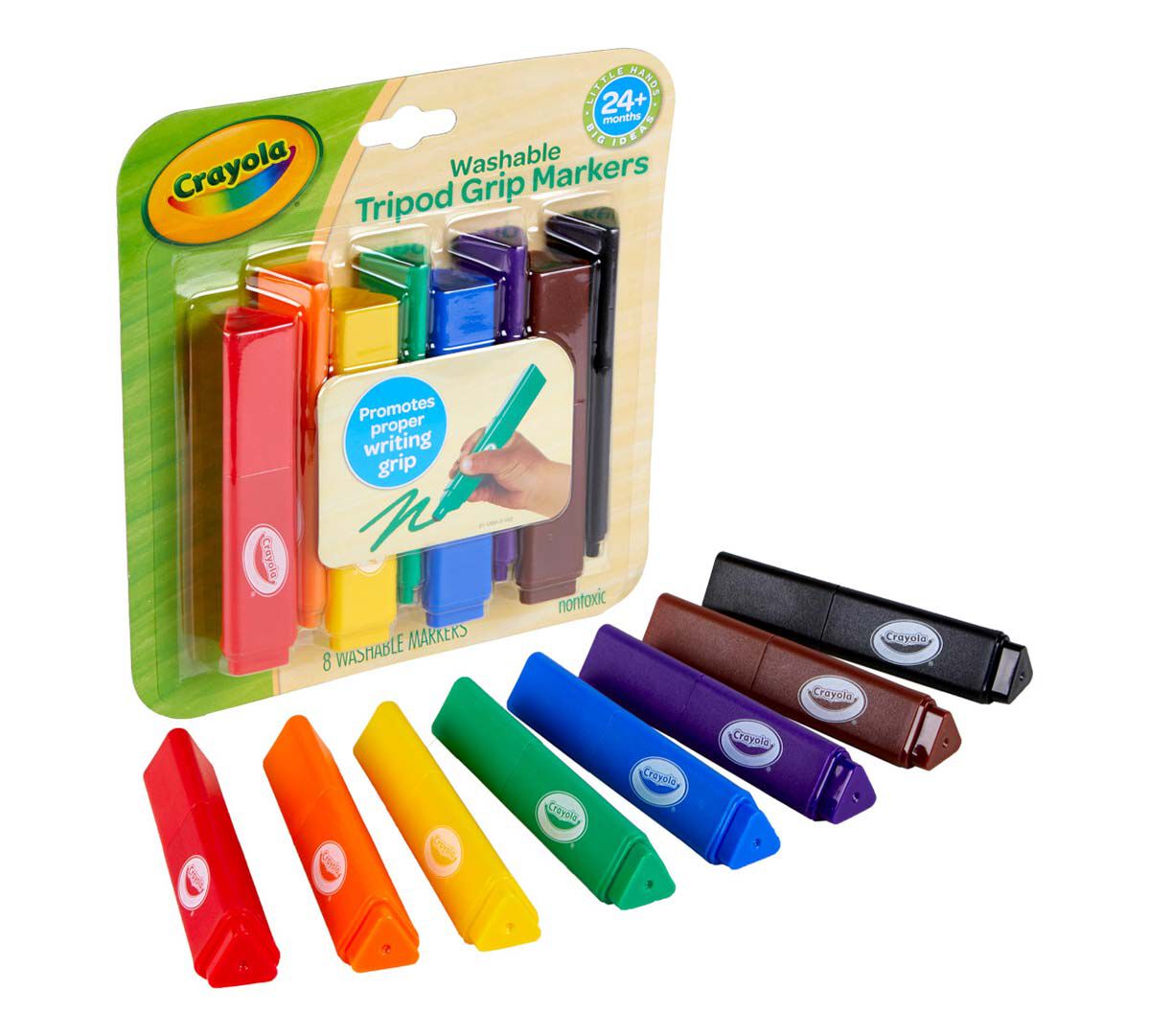 My First Markers for Toddlers, 8 Count, Crayola.com