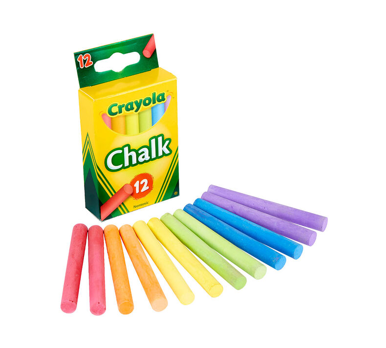 Multi-Colored Children's Chalk 12 ct.