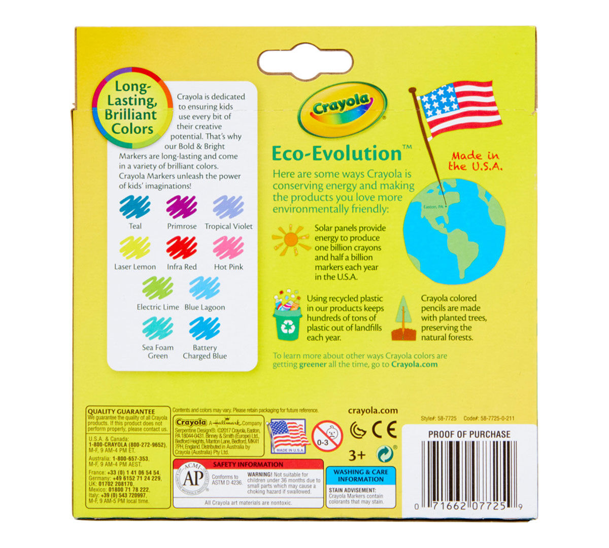 Amazon.com: (2 Pack) Crayola Ultraclean Broadline Bright