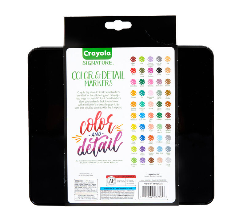 Signature Color & Detail Markers, 50 Count